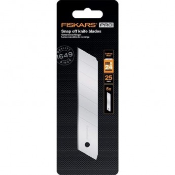Лезвия сменные FISKARS CARBONMAX для выдвижного ножа 25 мм 5 шт. Лезвия сменные FISKARS CARBONMAX для выдвижного ножа 25 мм 5 шт.