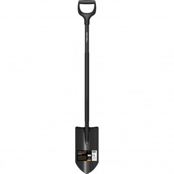 Лопата штыковая FISKARS ERGONOMIC PRO с закругленным лезвием черная 1066709 Лопата штыковая FISKARS ERGONOMIC PRO с закругленным лезвием черная 1066709