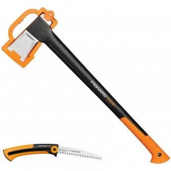 Набор FISKARS: топор Х25, малая садовая пила SW 73 Набор FISKARS: топор Х25, малая садовая пила SW 73